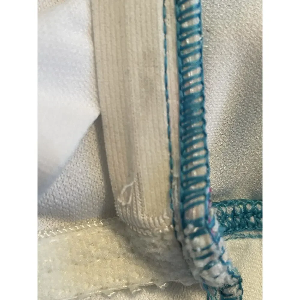 Liz Claiborne Swimsuit One Piece Patchwork Beach Summer FLAW